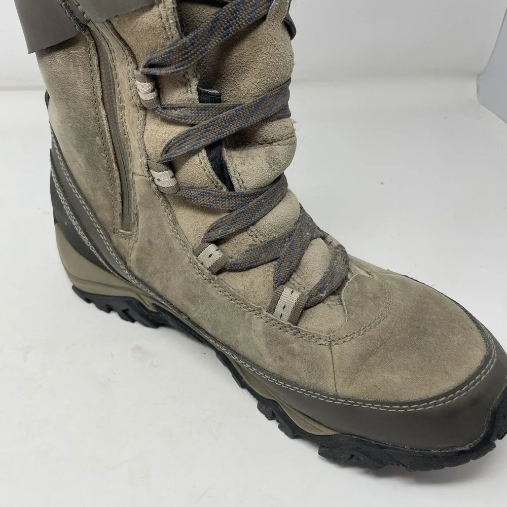 Merrell Boulder Waterproof Winter Boots Womens 11 Tan Suede Thinsulate J21148